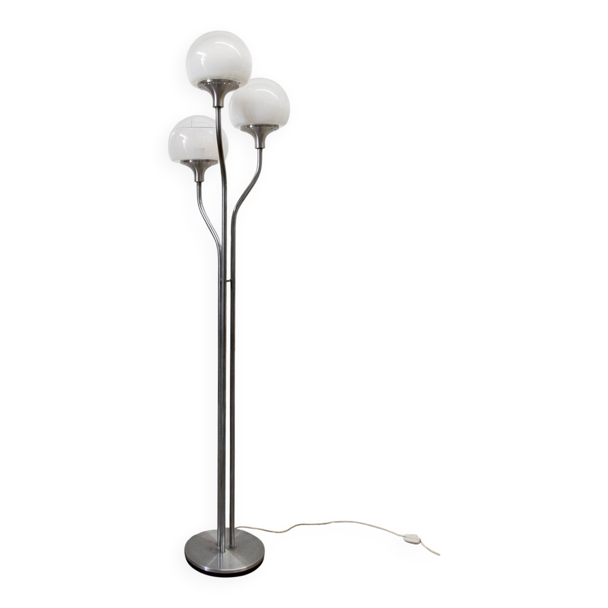 Lampadaire à trois lumières Italie 1970