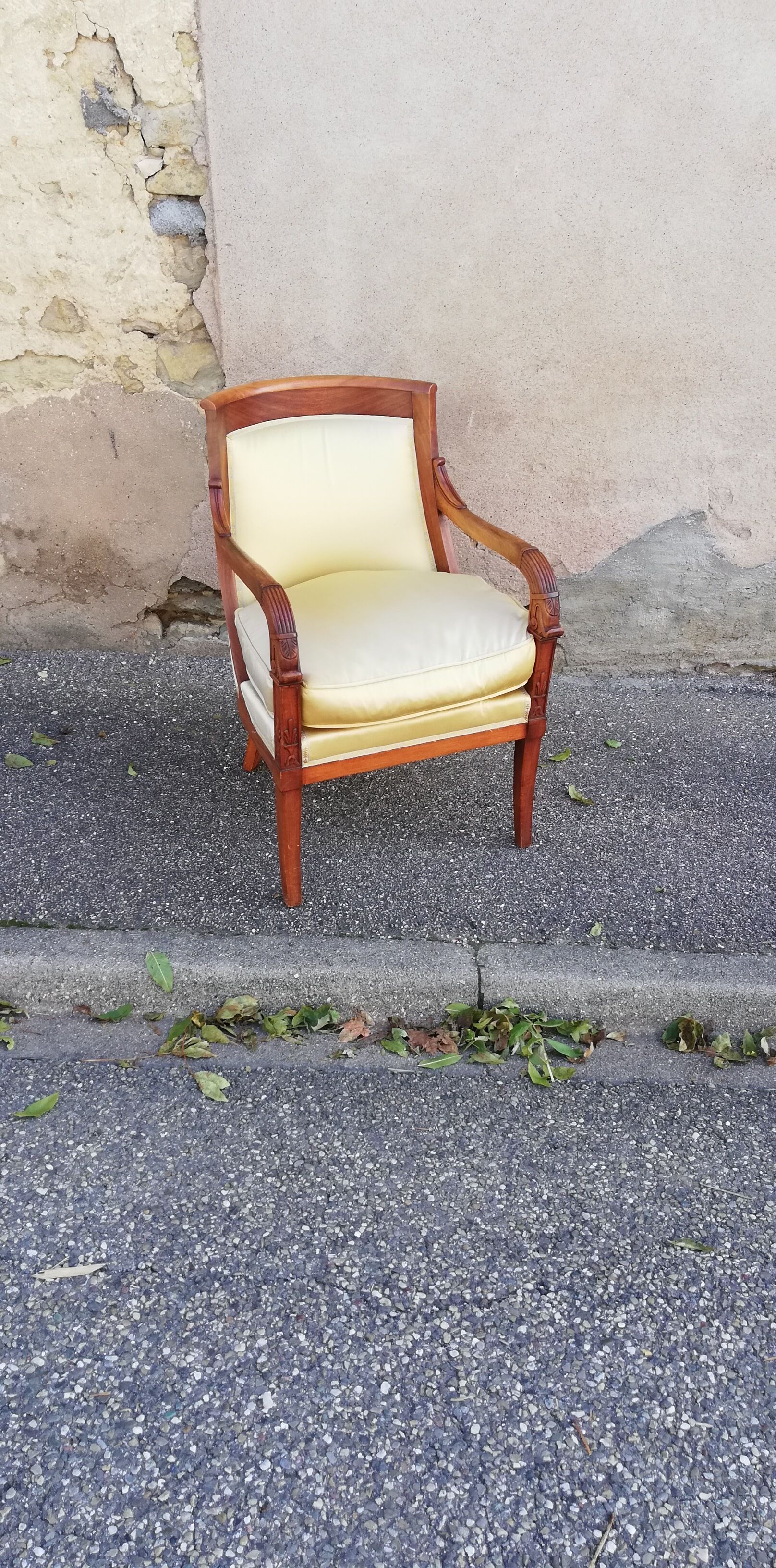Armchair empire walnut