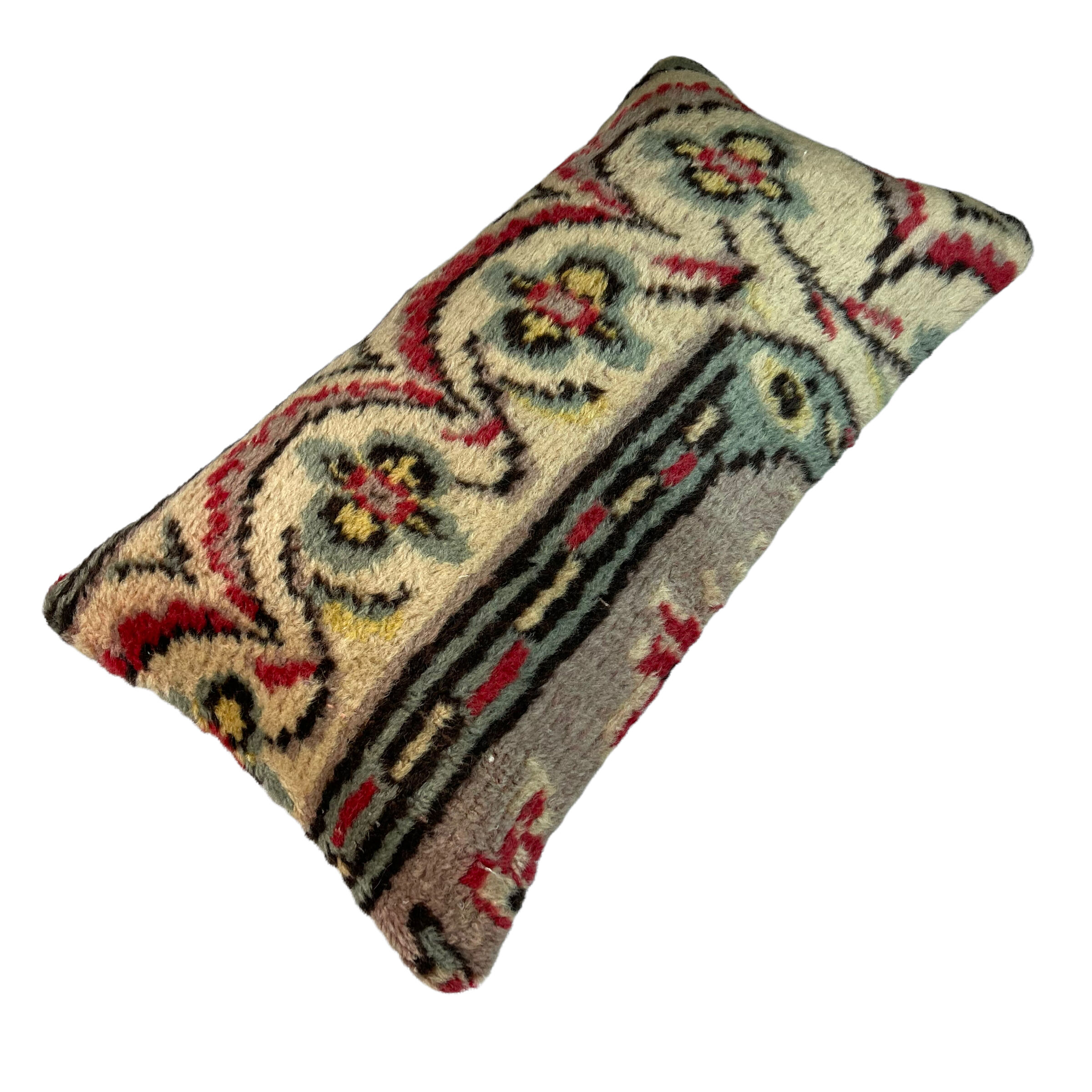 Vintage turkish handmade cushion cover, 30 x 60 cm