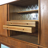Danish teak sideboard with sliding doors, 1960