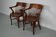 Paire de chaises de bureau de bureau en chêne édouardien anglais