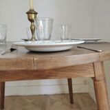 Wooden round table