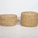 1970s Nesting Stools Design Woven Stools