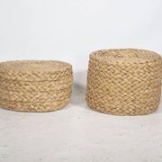 Tabourets gigognes design des années 1970 Tabourets tissés