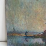 Oil board on double-sided panel