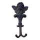 Double cast iron “Angel” coat hook
