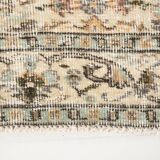 Tapis de course turc beige et marron 3x10, 84x263Cm