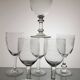 6 mismatched old wine/water glasses from the early 20th century.