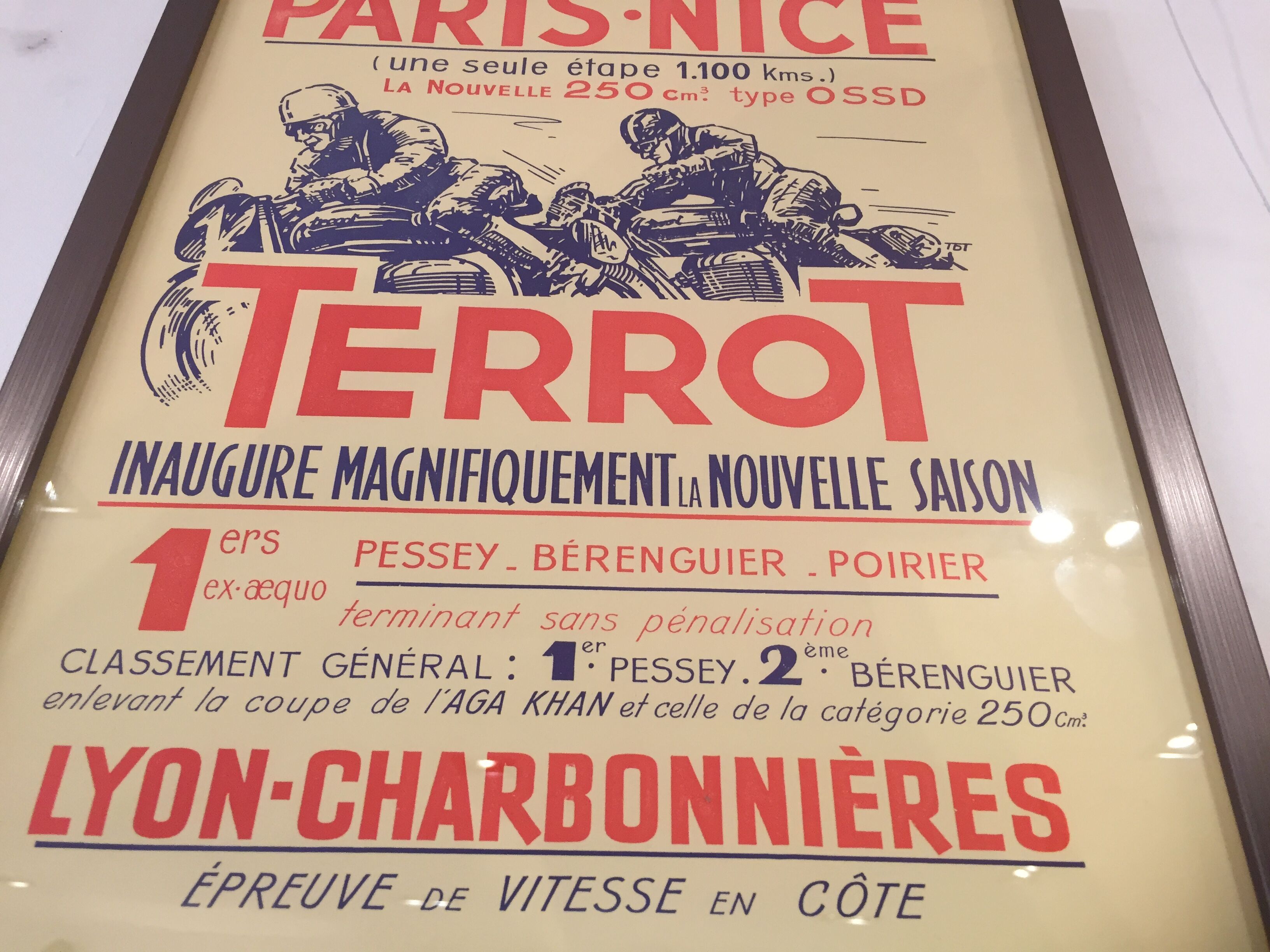 Terrot poster 1955 Paris Nice