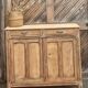 Old Parisian buffet in raw solid wood - 2 drawers