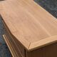Brutalist chest of drawers in vintage elm 1980
