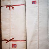 Lot of 6 old sheets in métis 285 x 200 cm