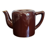 Vintage brown ceramic teapot
