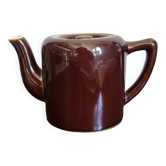 Vintage brown ceramic teapot