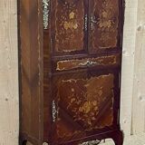 Louis XV cabinet in rosewood, oak and marble top, work from the 70s