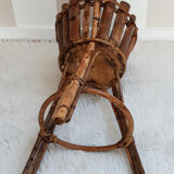 Rattan & wicker plant holder