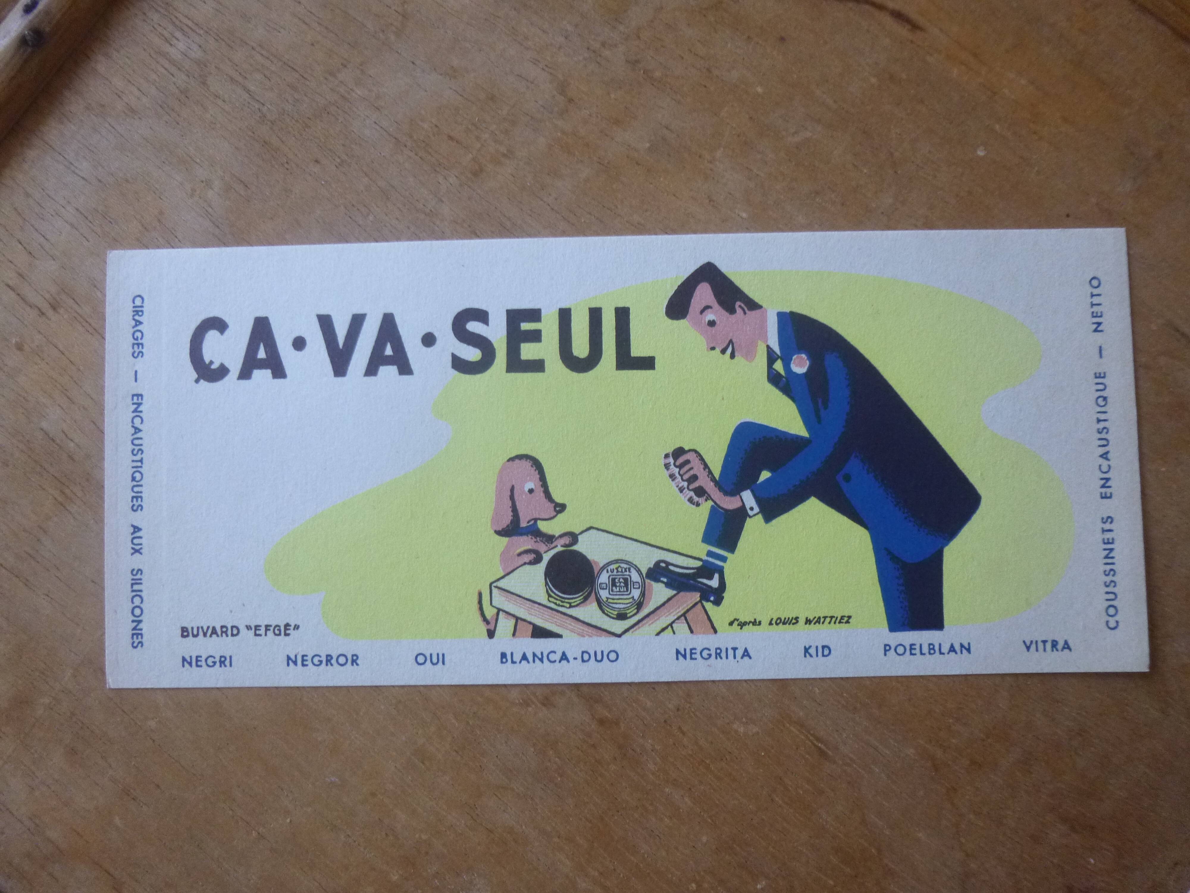 1950s advertising poster Shoe polish