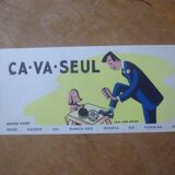 1950s advertising poster Shoe polish