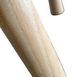 Solid wood chair with conical legs