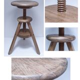 oak workshop patina stool