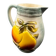 Saint-Clément ceramic pitcher with raised pear decoration