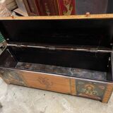 large hand-painted Indonesian chest