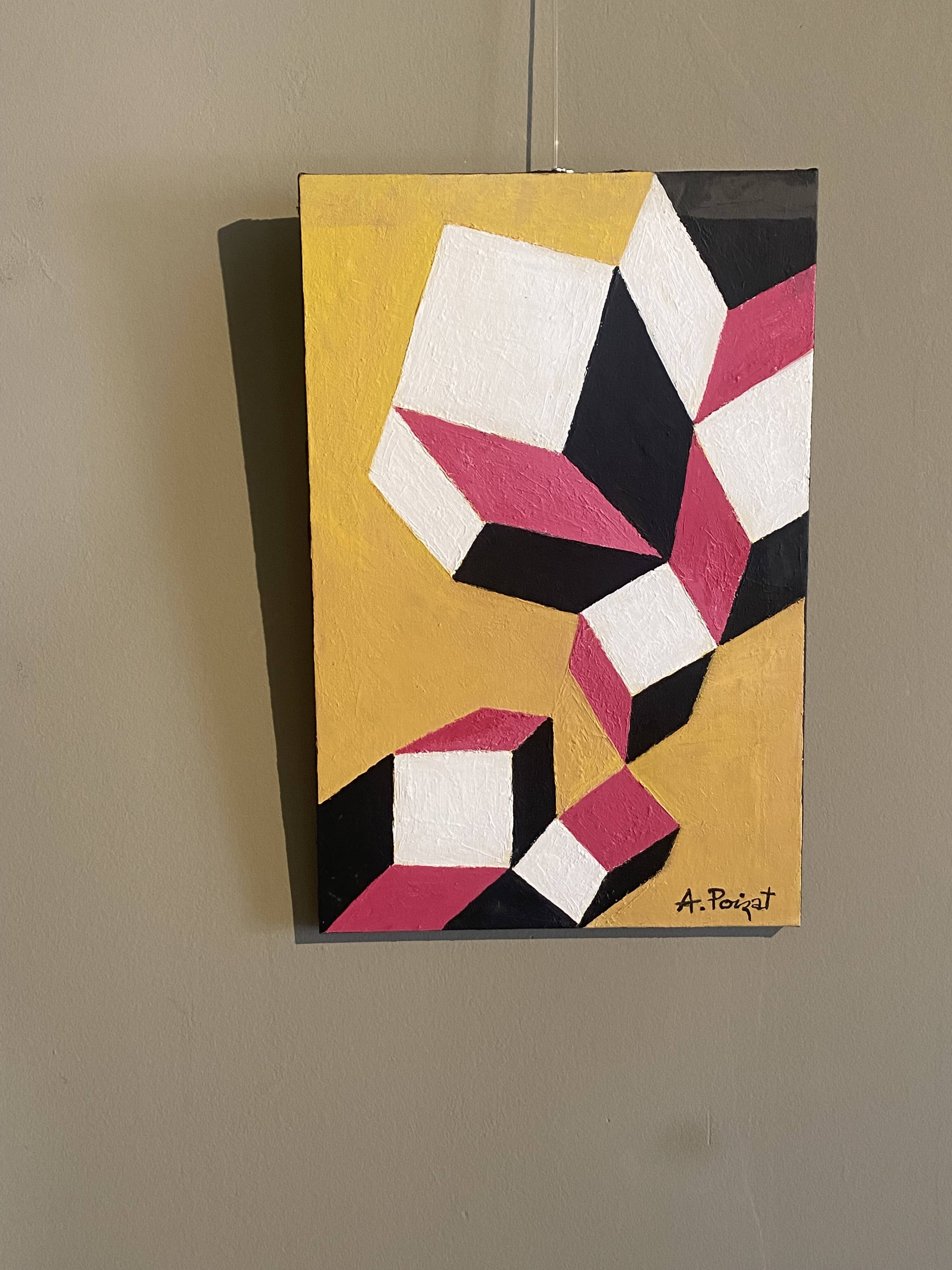 Geometric painting Albert Poizat