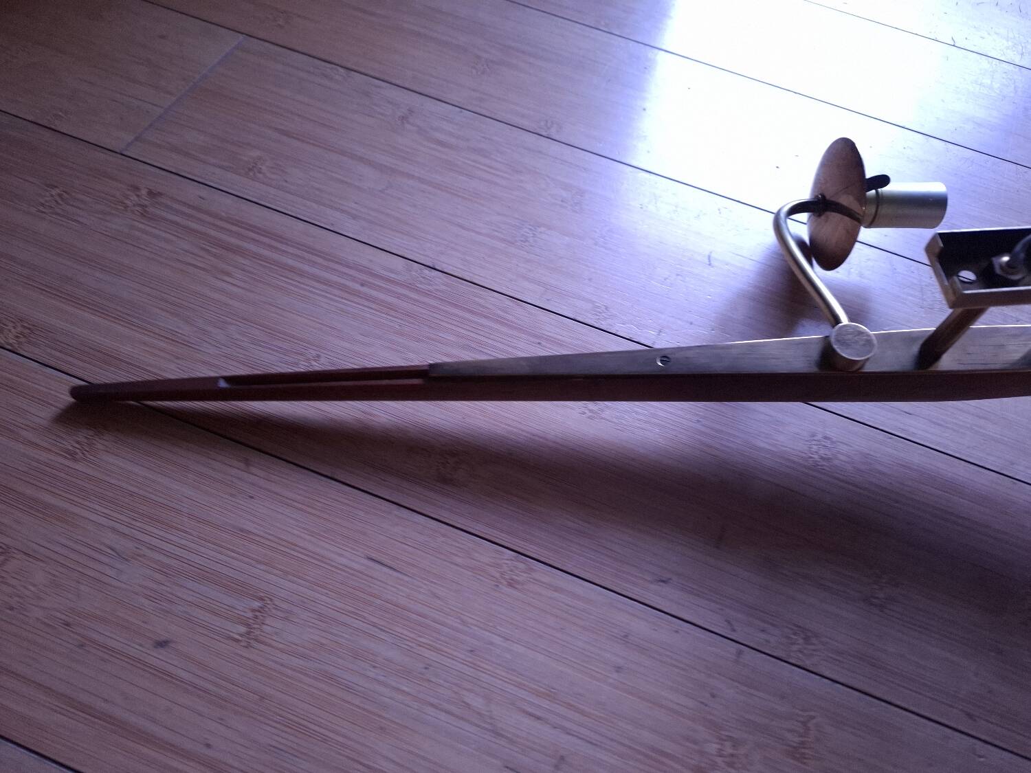 60's teak wall light from Maison Lunel