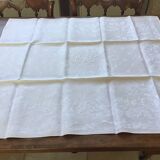 Ensemble de 12 serviettes blanches 19eme marquées « BL »