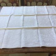 Set of 12 19th century white napkins marked “BL”