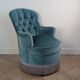 Fauteuil crapaud velours
