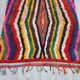 Boucherouite vintage Moroccan rug, Azilal berber area rug