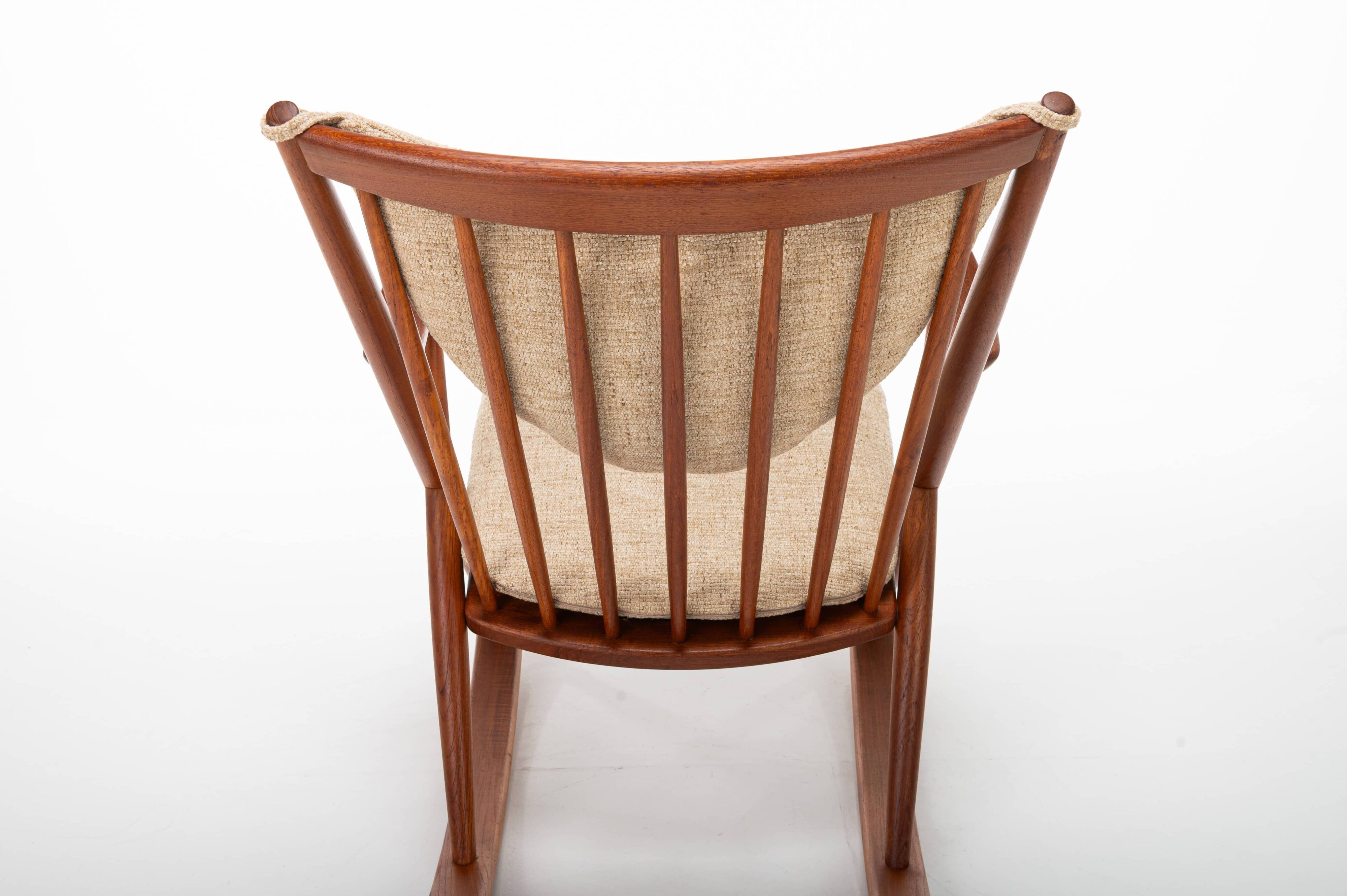 Scandinavian Rocking Chair by Frank Reenskaug for Bramin, Denmark, 1960s