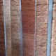 Three-panel screen in natural fibre
