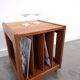 Meuble en teck LP sur roulettes, table d'appoint, table de nuit, armoire 1