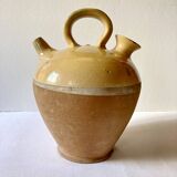 Yellow glazed terracotta gargoulette