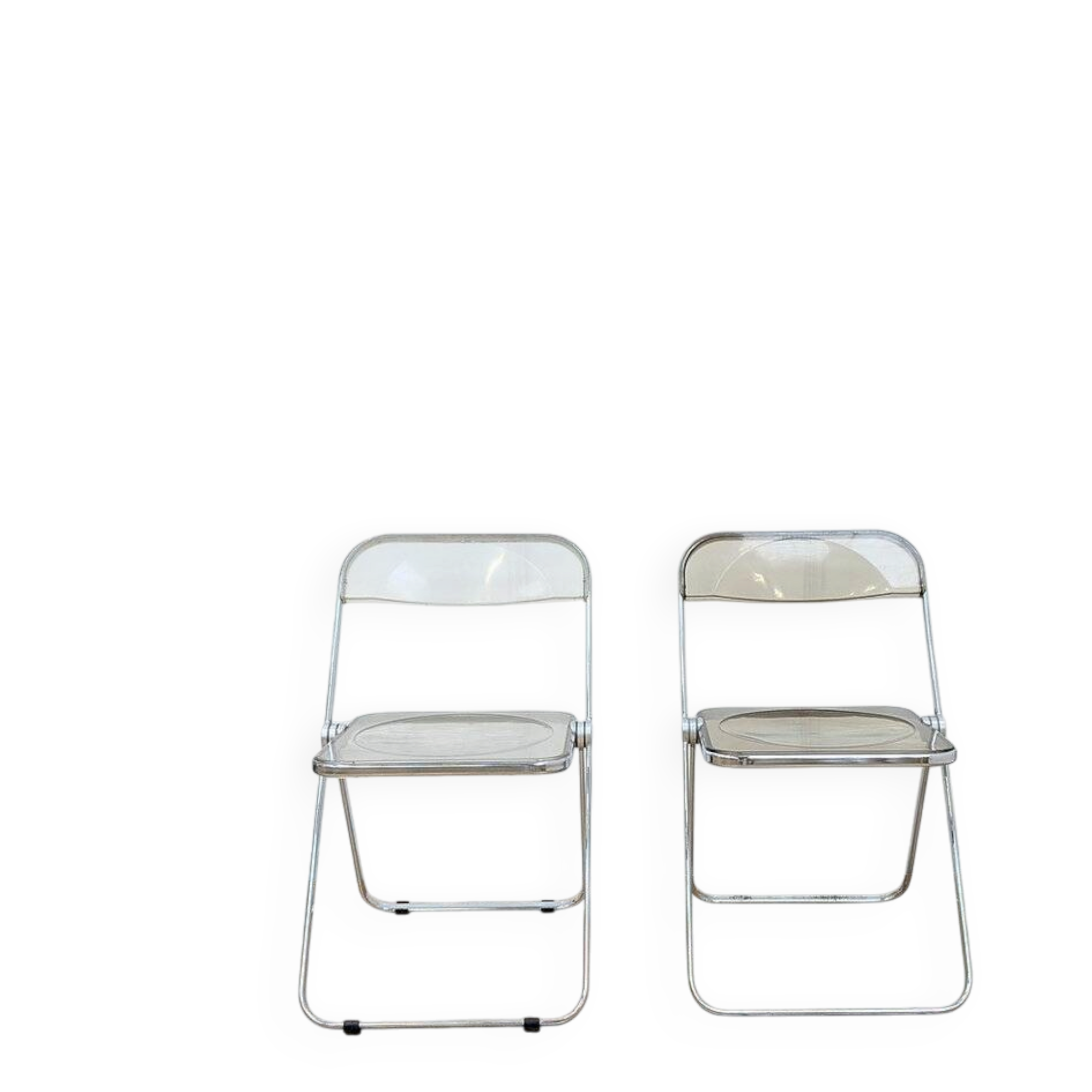 3 chaises Plia - Giancarlo Piretti pour Castelli