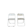 3 chaises Plia - Giancarlo Piretti pour Castelli