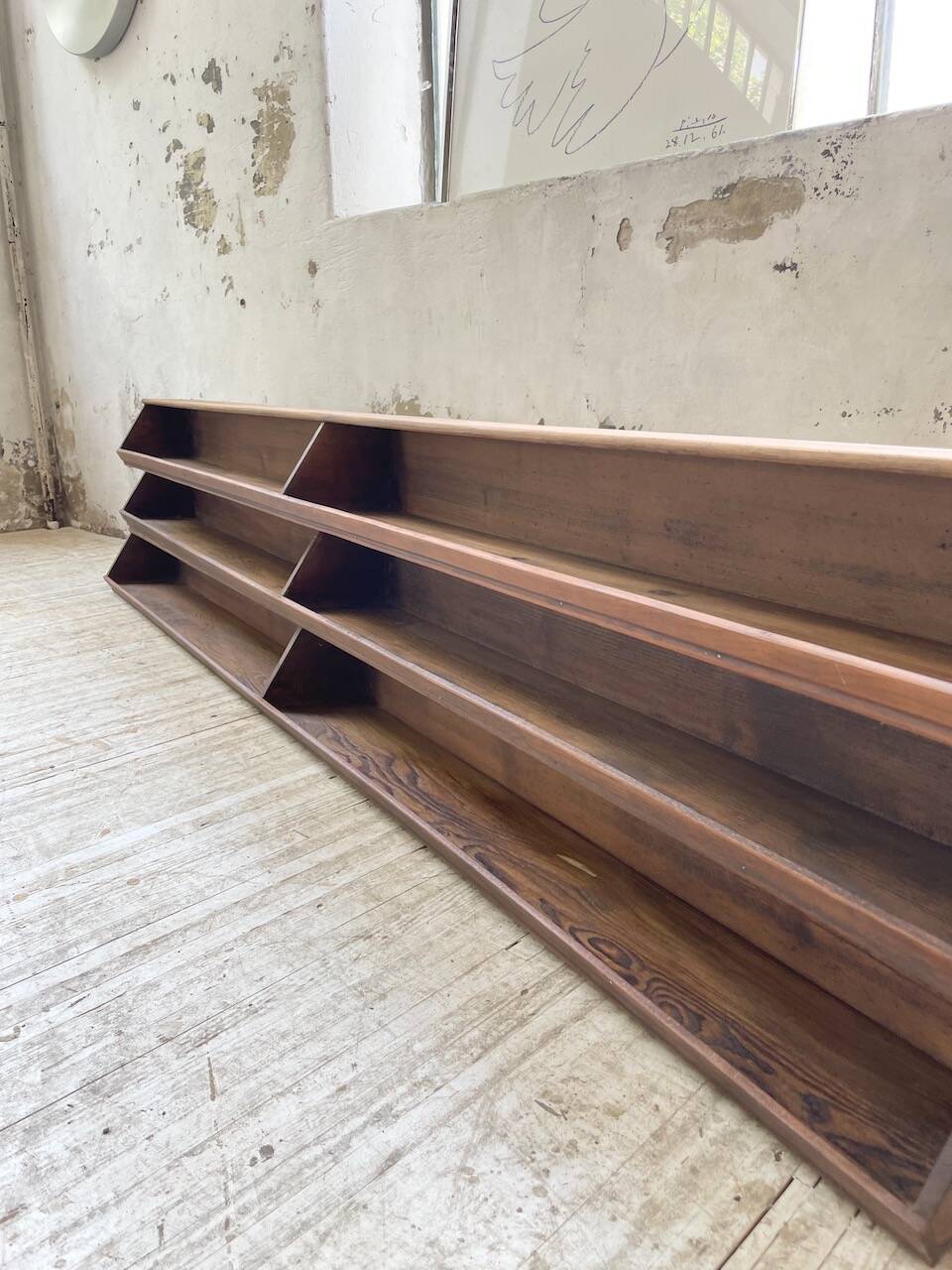 XL wooden wall storage