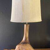 Brutalist olive lamp