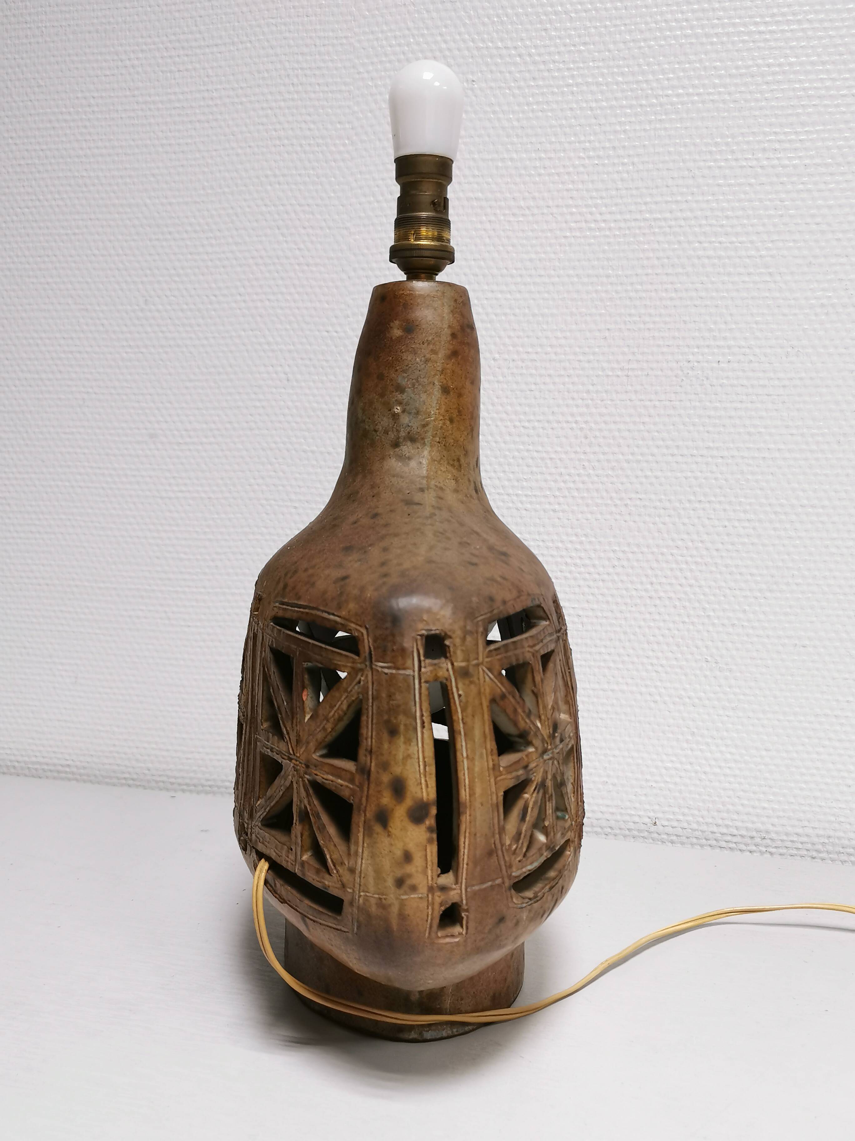 Ceramic lamp signed ESCALA vintage 60's 70's