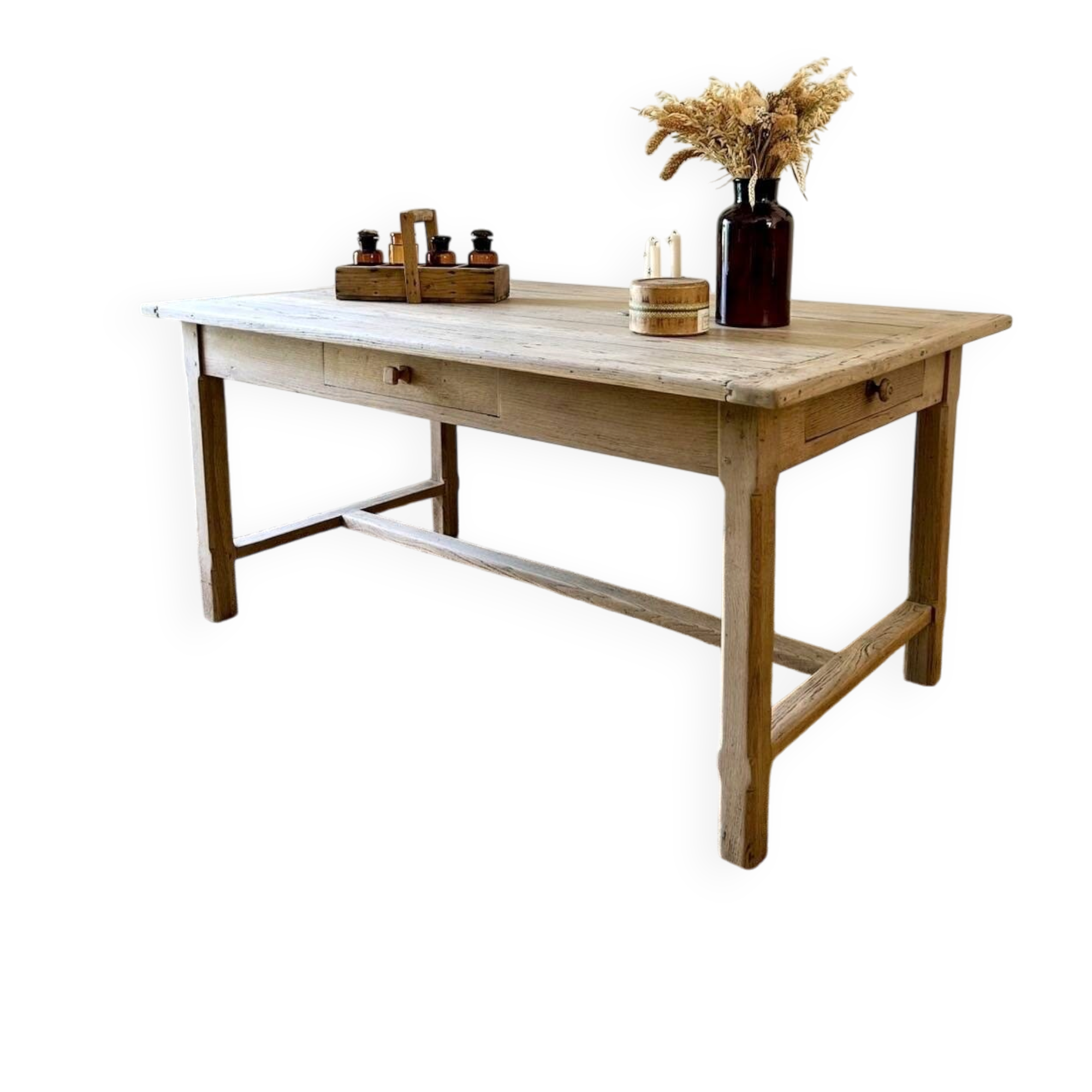 Table de ferme en chêne