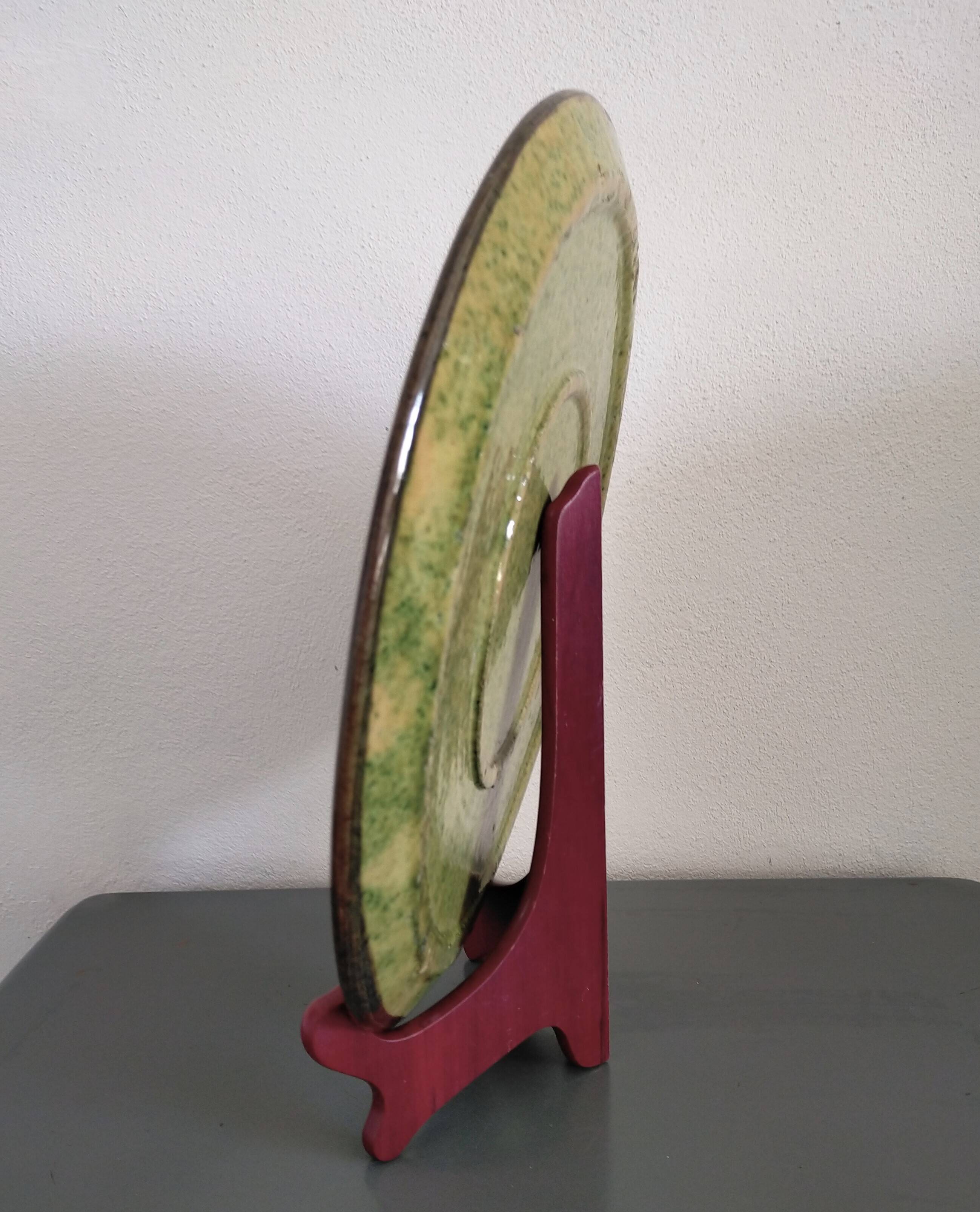 Glazed terracotta dish from Dauphiné Around 1950