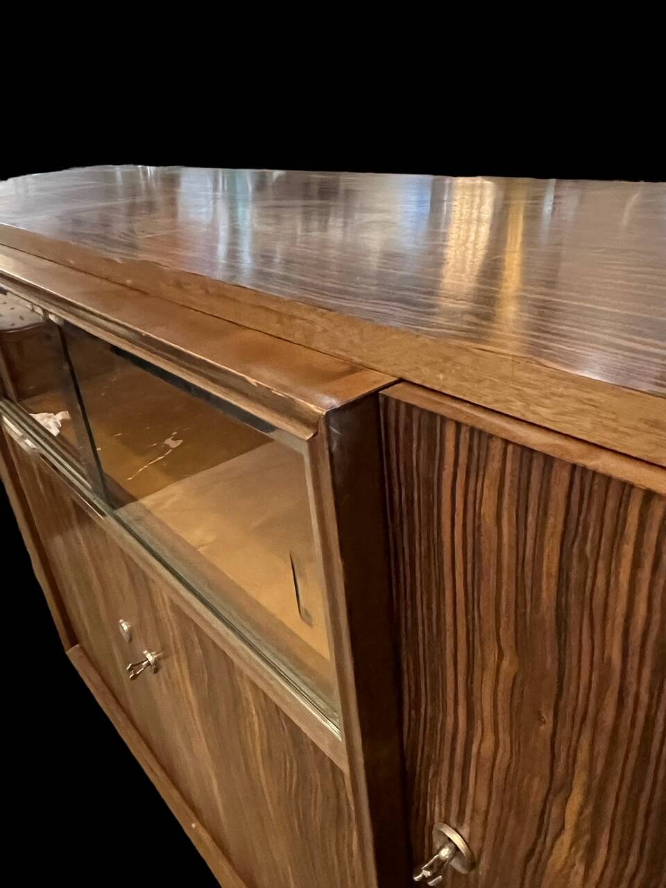 art deco sideboard in macassar ebony