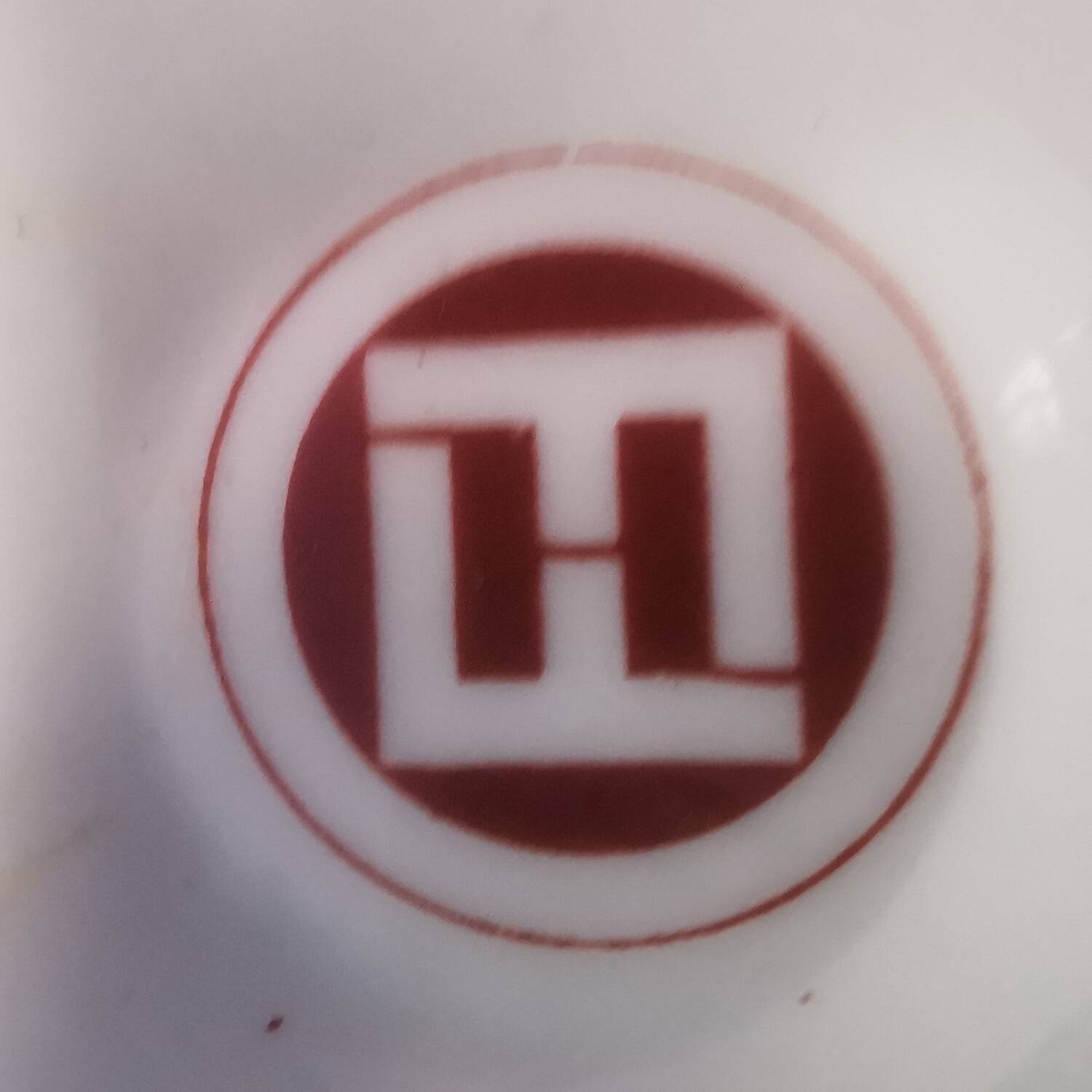 Old vintage vase with floral decor