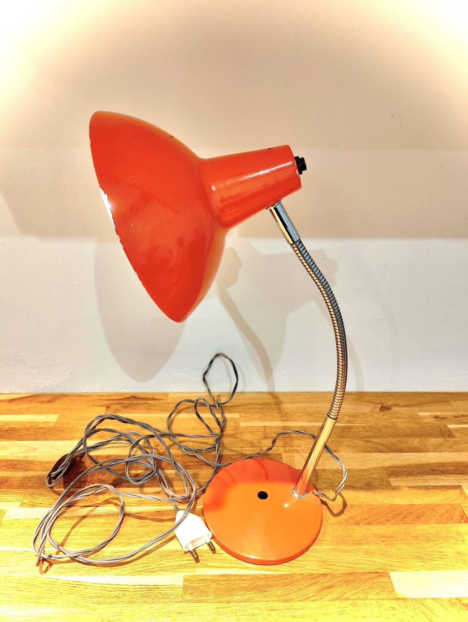 Vintage desk lamp - swan neck