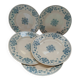 5 old flat plates in Sarreguemines ironstone