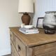 Solid oak chest of drawers - 5 drawers
