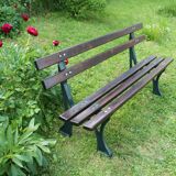 Vintage public park bench