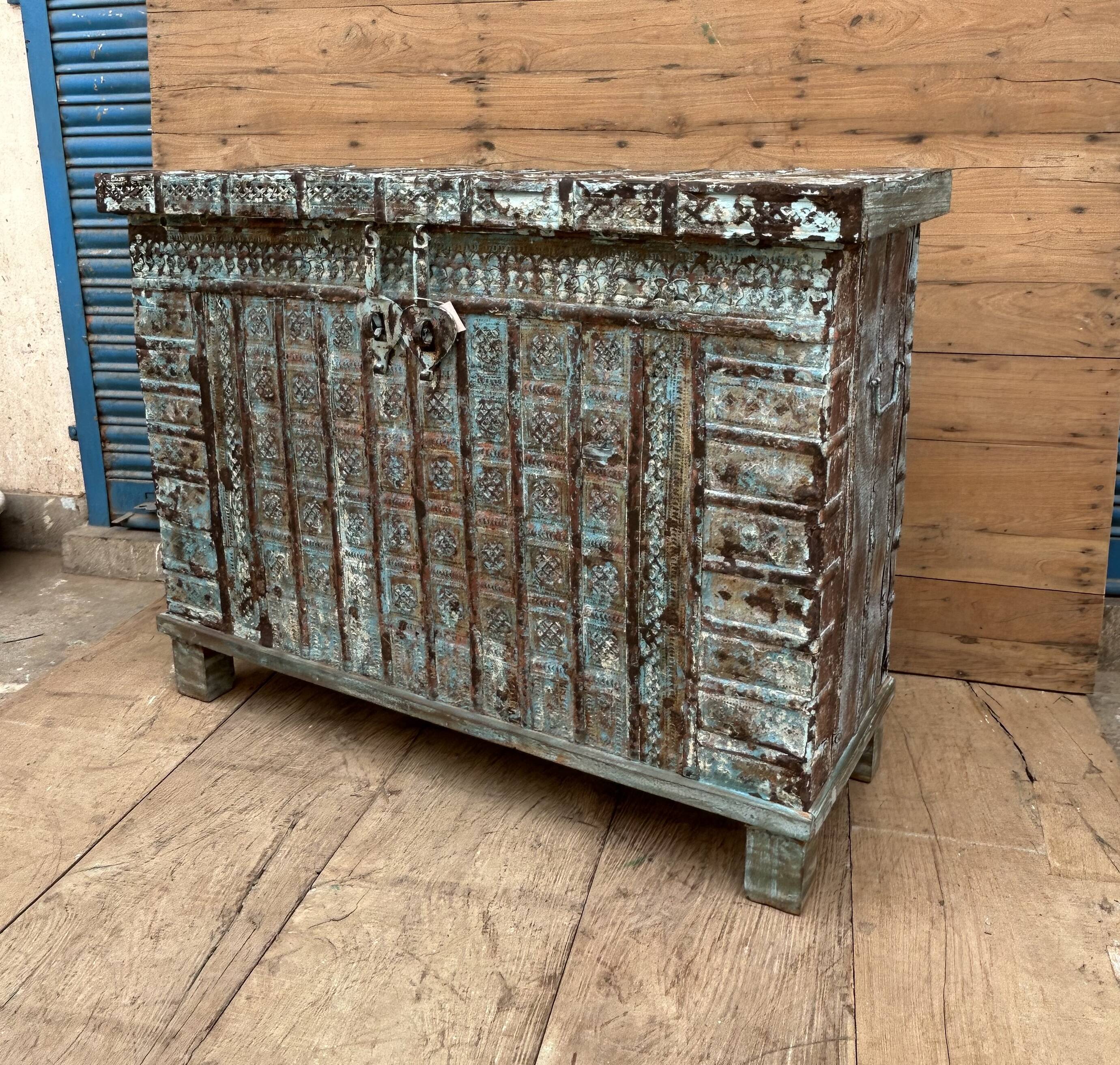 console - Burmese teak wedding chest